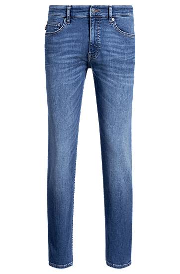 Džínsy BOSS Delaware Slim-Fit Soft-Motion Jeans Modrá | 50537813, 0