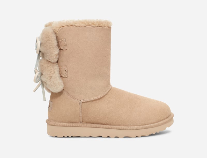 Tenisky a topánky UGG Classic Double Bow Short Boot Béžová | 1127131-MDSD