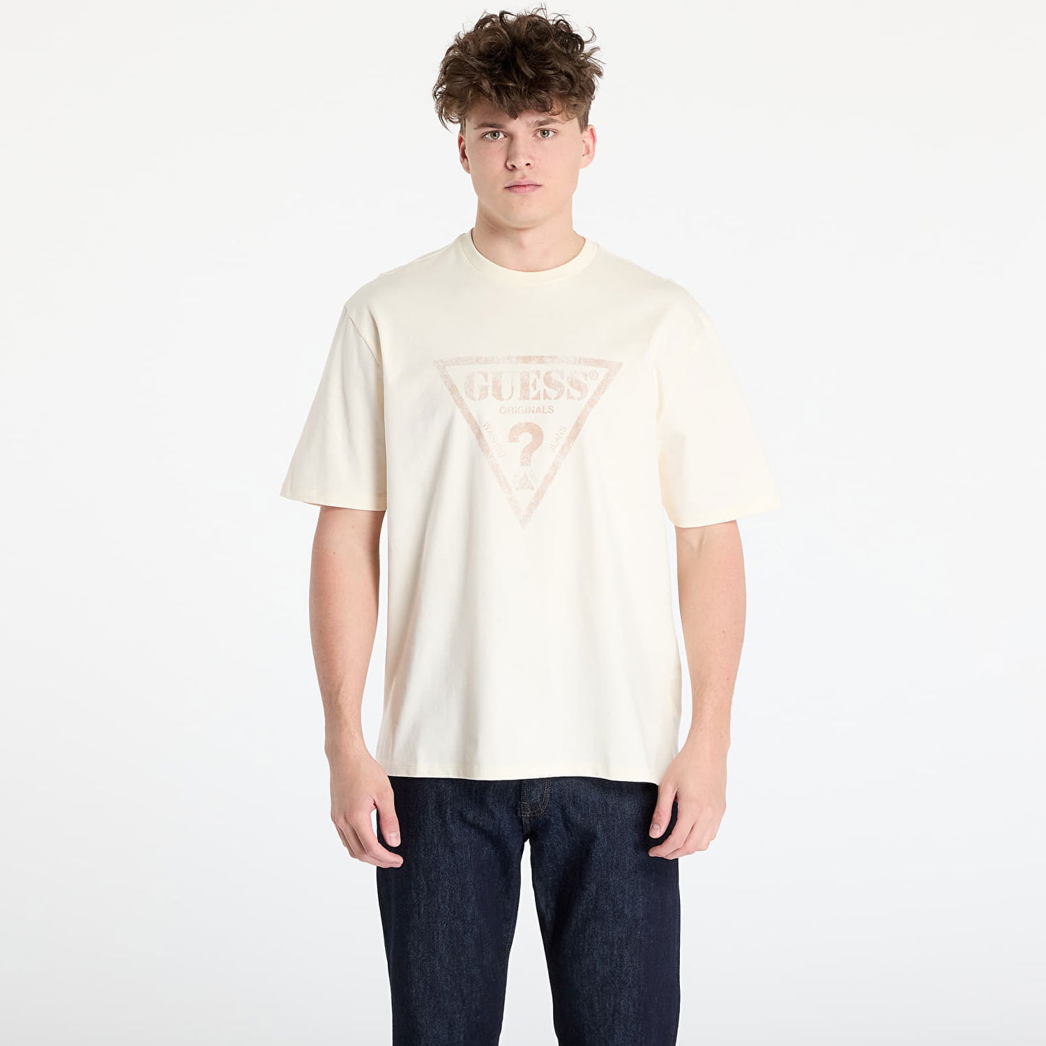 Tričko GUESS GUESS Originals T-Shirt Béžová | M5GI10K8FQ4-G053, 0