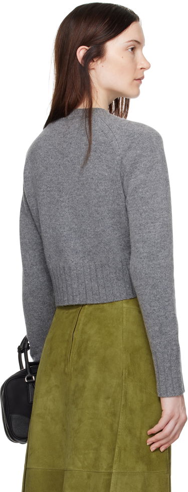 Sveter Erdem Erdem Cropped Knit Cardigan Šedá | PS25_KT3_GRLCFK, 2