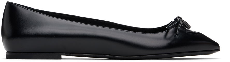 Šaty Alaïa ALAÏA Lace-Up Ballerina Flats Čierna | AA3A034CK257, 0