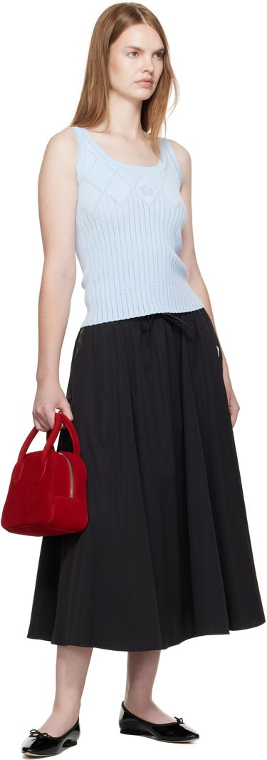 Tielko KENZO Kenzo Paris Textured Tank Top Modrá | FF62TO6143CW, 3