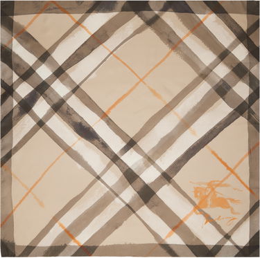Šál Burberry Burberry Watercolor Check Silk Scarf Béžová | 8107301, 0