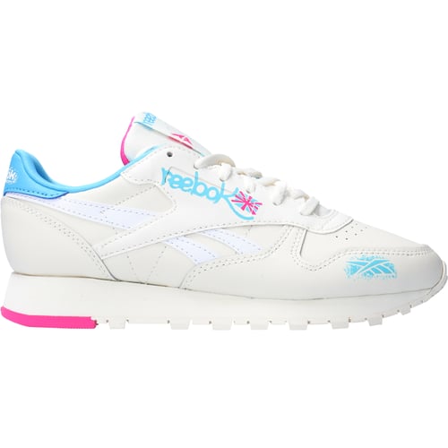 Tenisky a topánky Reebok Classic Leather women, CHALK/BOLCYA/LASPIN EU35 UK2+ US5 Biela | 100074620