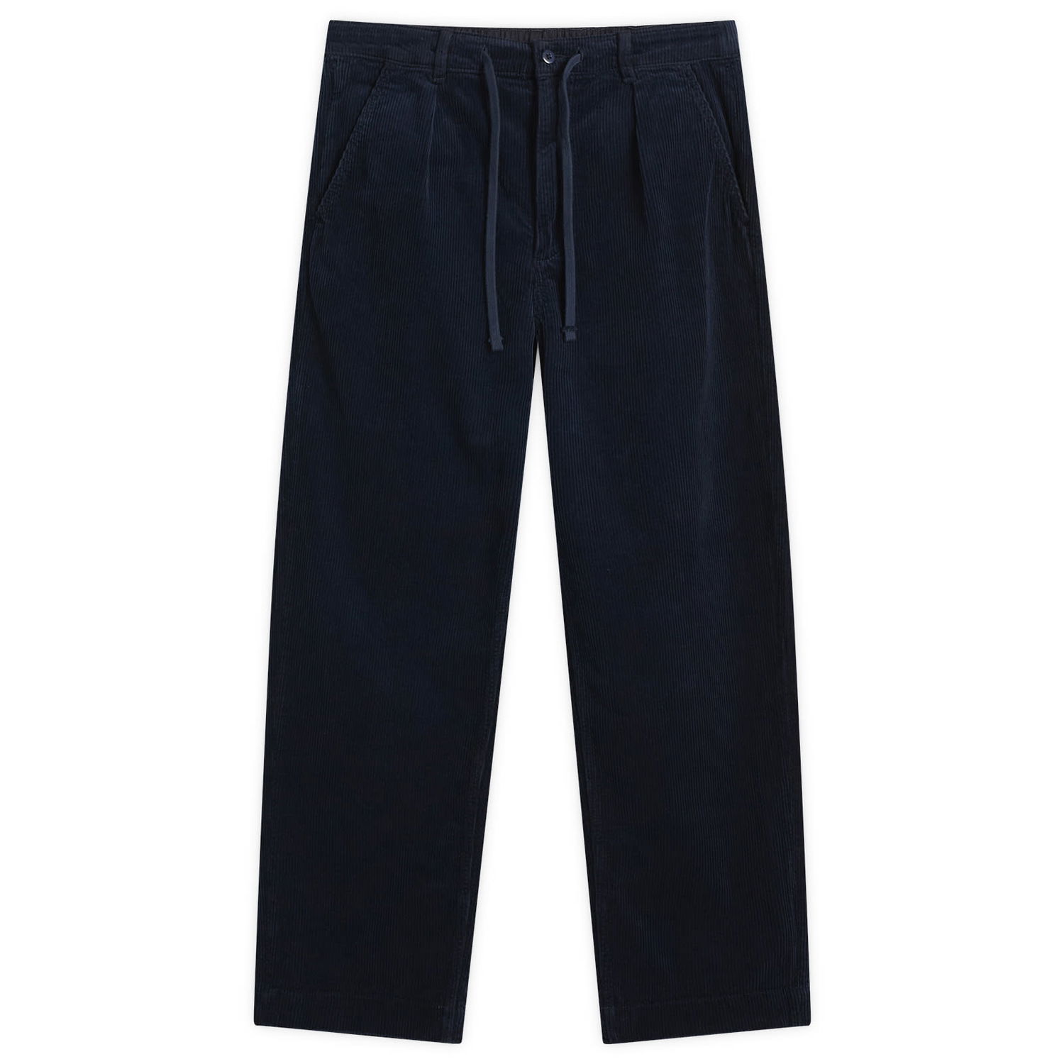 Nohavice Polo by Ralph Lauren Pleated Corduroy Easy Pants, Size Large Navy | 710944489002-BLU, 0
