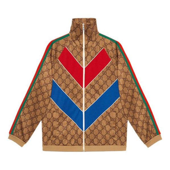 Mikina Gucci GG Knit Track Jacket Hnedá | 523488-X9V34-2035