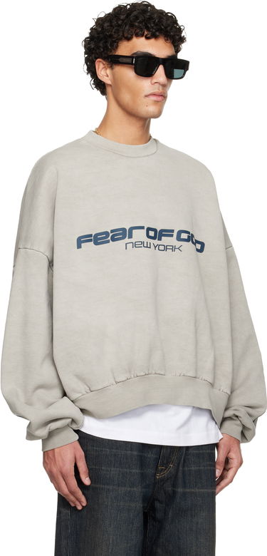 Mikina Fear of God ESSENTIALS Holiday Heavy Fleece Cropped Relaxed Sweatshirt Béžová | 192HO256891F, 1