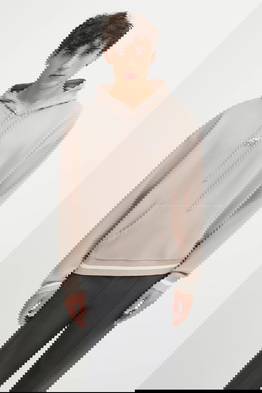 Mikina Filling Pieces Knit Hoodie with Applique Béžová | 422532500265, 0