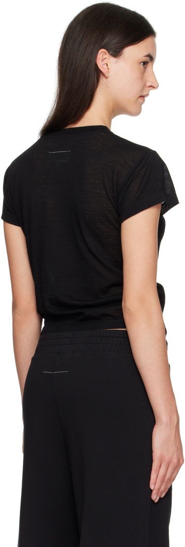 Tričko Maison Margiela MM6 Maison Margiela Sheer Wool T-Shirt Čierna | S52GC0354 M20123, 2