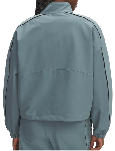 Vetrovka Under Armour Rival Swoven Full-Zip Track Jacket with Contrast Piping Tyrkysová | 6003715-587, 2