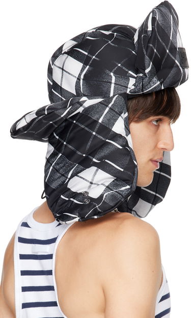 Klobúk Jean Paul Gaultier Gaultier Tartan Print Aviator Hat Čierna | 24/31-U-CC044P-C563-000201, 2