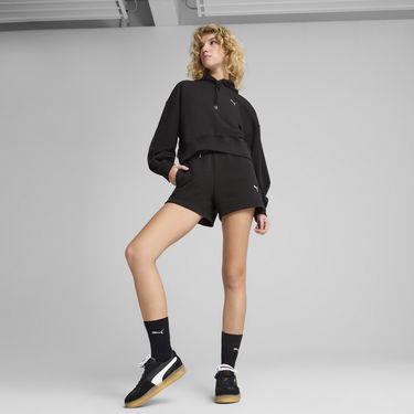 Mikina Puma WARDROBE ESS Relaxed Cropped Hoodie Čierna | 629746_01, 2
