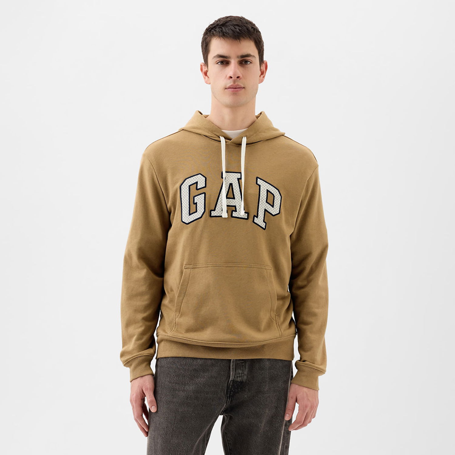 Mikina GAP French Terry Pullover Logo Hoodie Perfect Khaki Zelené | 868458-00, 0