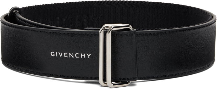 Opasok Givenchy Givenchy Webbing & Leather Belt Čierna | BK407EK216001