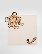 Dolce & Gabbana Interlock Blanket with Leopard Motif