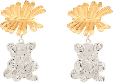 Náušnice Chopova Lowena Chopova Lowena Barbed Bunny Teddy Bear Drop Earrings Metalická | 6630, 0