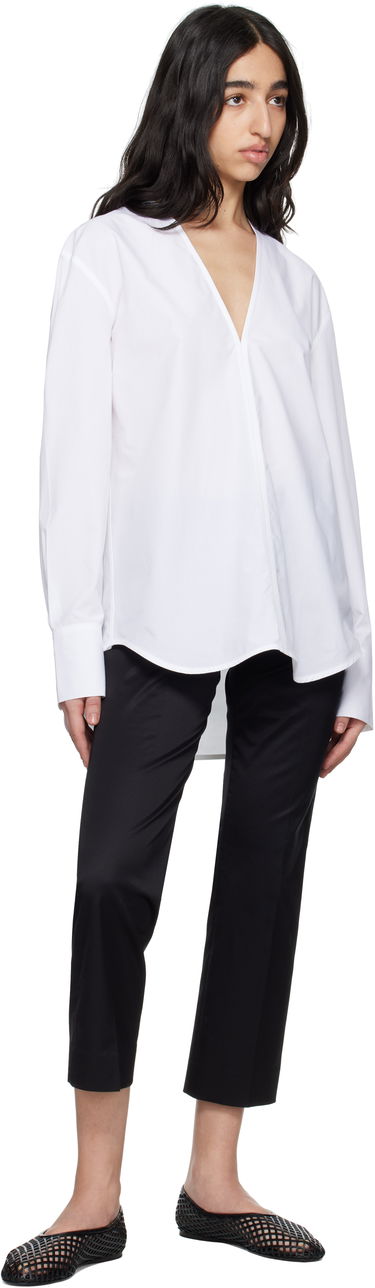 Nohavice TOTEME TOTEME Cropped Straight Trousers Čierna | 252-WRB0248-FB0391, 3