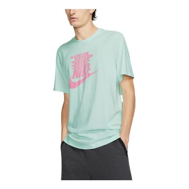 Tričko Nike Sportswear Large Logo Pattern T-Shirt Zelené | BQ1266-336, 0