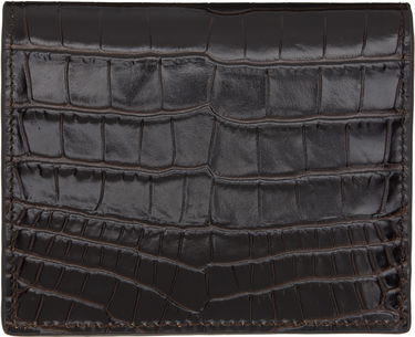 Peňaženka TOTEME TOTEME T-Lock Croco-Embossed Card Holder Hnedá | 251-WAM0042-LE0076, 1
