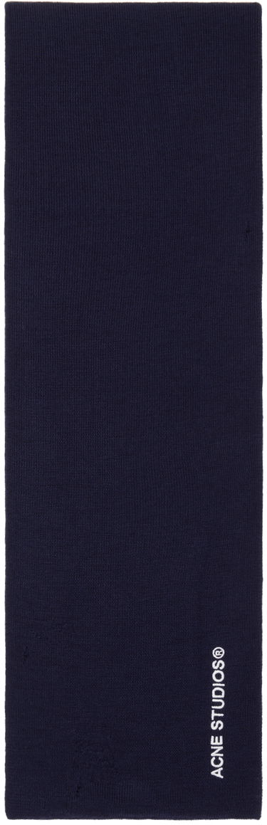 Šál Acne Studios Acne Studios Vintage Scarf Navy | CA0333-, 0