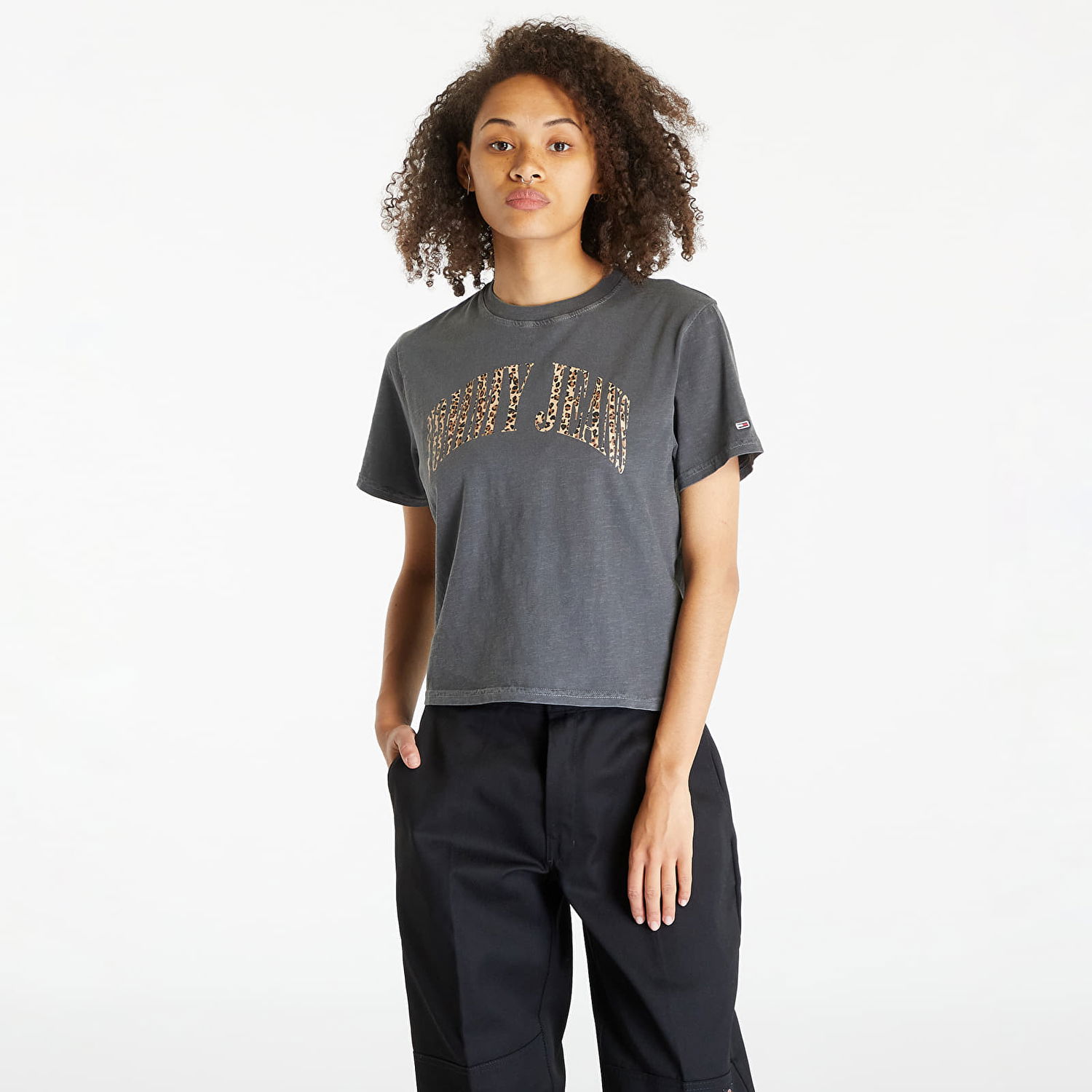 Tričko Tommy Hilfiger Classics Leo Short Sleeve Tee "New Charcoal" Šedá | DW0DW16457 PUB, 0