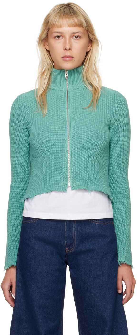 Sveter Maison Margiela MM6 Camionneur Sweater Zelené | S52AM0284 S18449, 0
