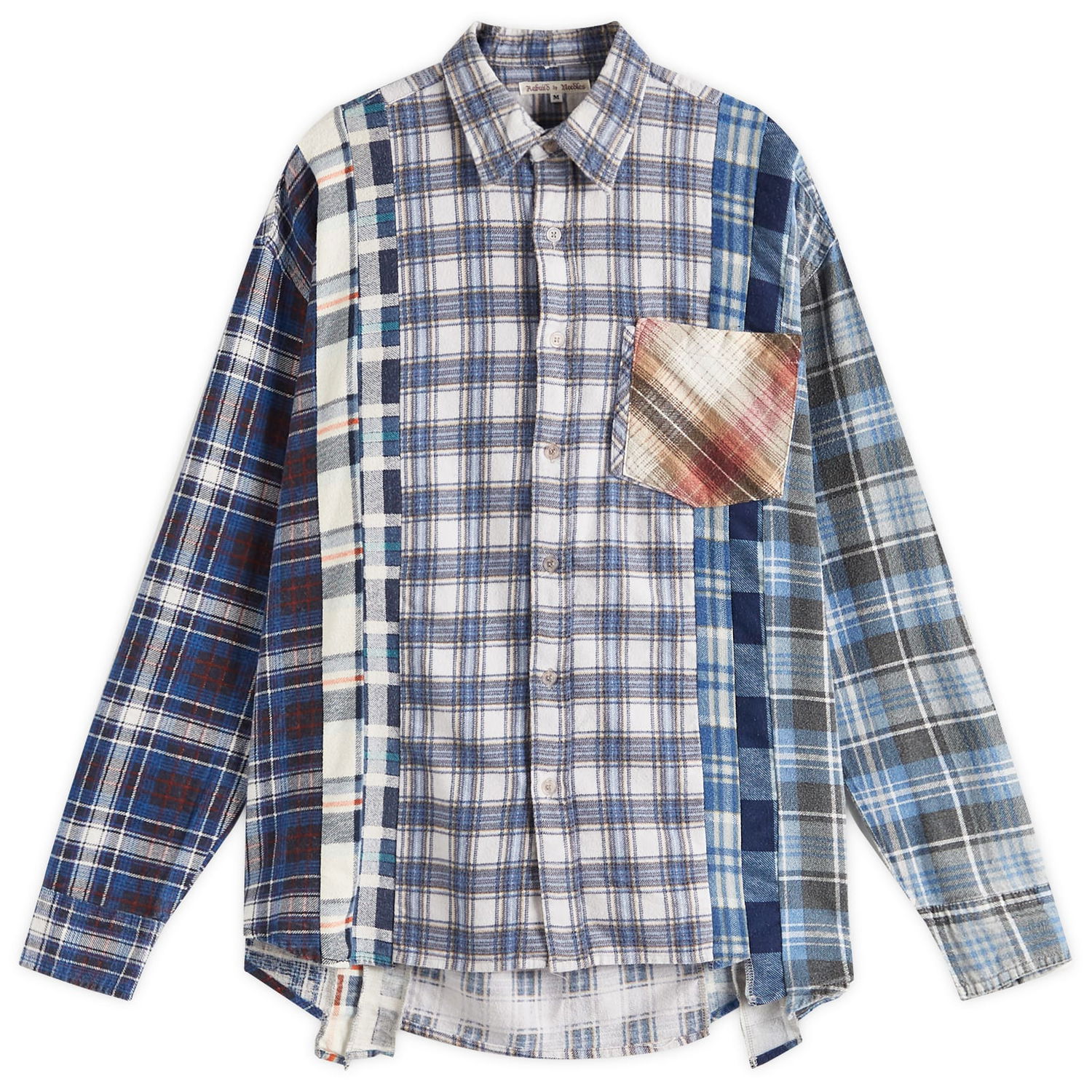 Košeľa Needles Needles Rebuild 7 Cuts Flannel Shirt, Size Large Rôznofarebný | QV395, 1