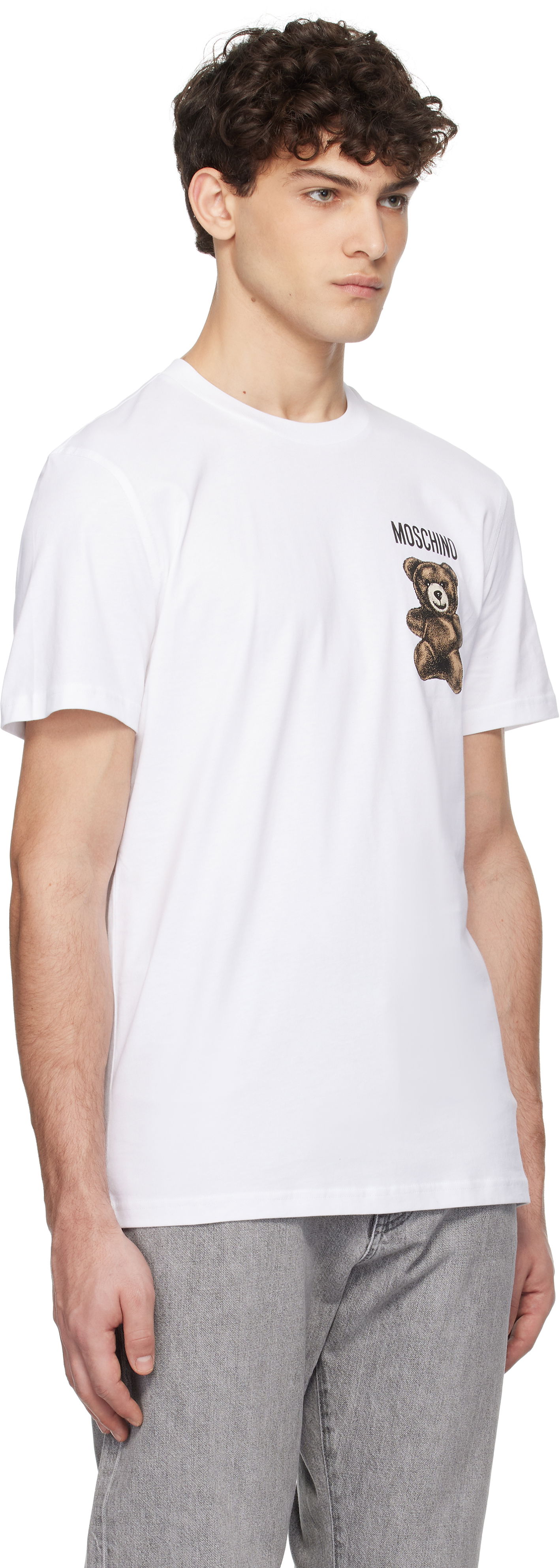 Tričko Moschino Moschino Little Teddy Bear T-Shirt Biela | 251ZZV071102411001, 1