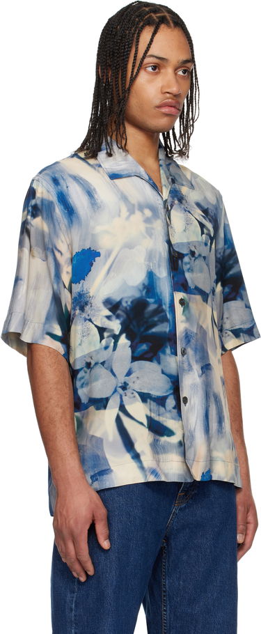 Košeľa Paul Smith Paul Smith Oversized Painted Photograph Viscose Shirt Modrá | M1R-426Z-P02653, 1