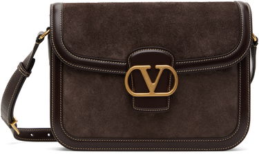 Taška cez rameno Valentino Valentino Garavani 9TO5 Suede Shoulder Bag Hnedá | 6W2B0R15QTJ, 0