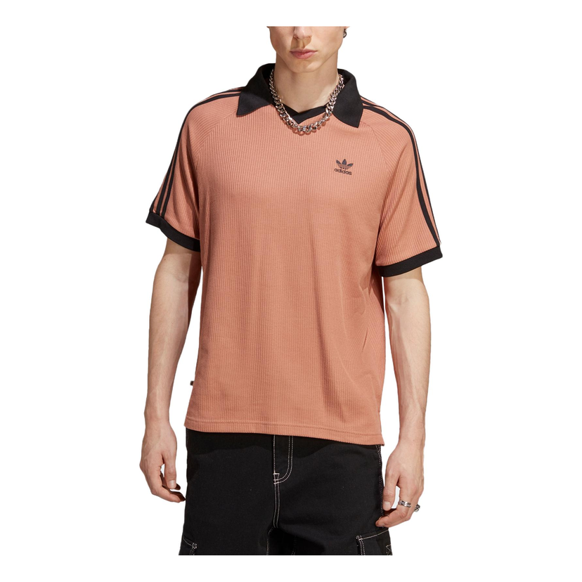 Polo tričko adidas Originals Adicolor Classics Waffle Polo Shirt Oranžová | HS2083
