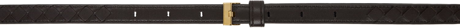 Opasok Bottega Veneta Intrecciato Leather Watch Strap Čierna | 805582 V4R01, 0