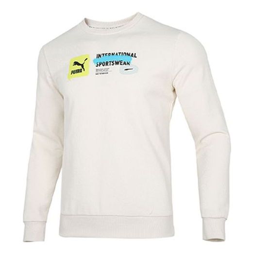 Sveter Puma Puma International Sportswear Graphic Sweatshirt Béžová | 536304-65, 0