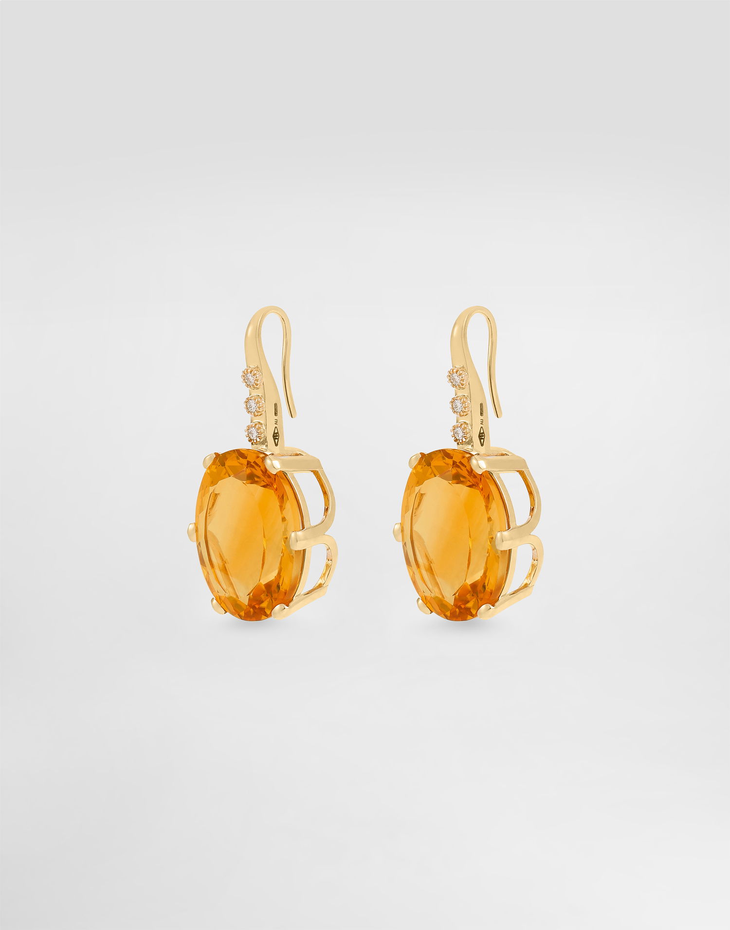 Náušnice Dolce & Gabbana Anna Earrings 18-carat Gold With Citrines And Diamonds Oranžová | WESB1GWCTR1ZOO00, 1