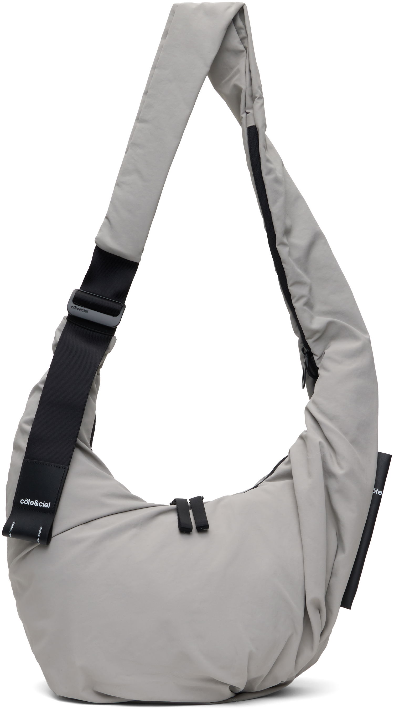 Taška cez rameno côte&ciel Cote&Ciel Hyco S Smooth Sling Bag Šedá | 29156 000, 0