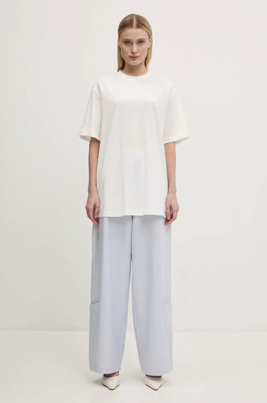 Nohavice Y-3 Y-3 Sport Uniform Wide Leg High Waist Pants Modrá | JM7801, 6