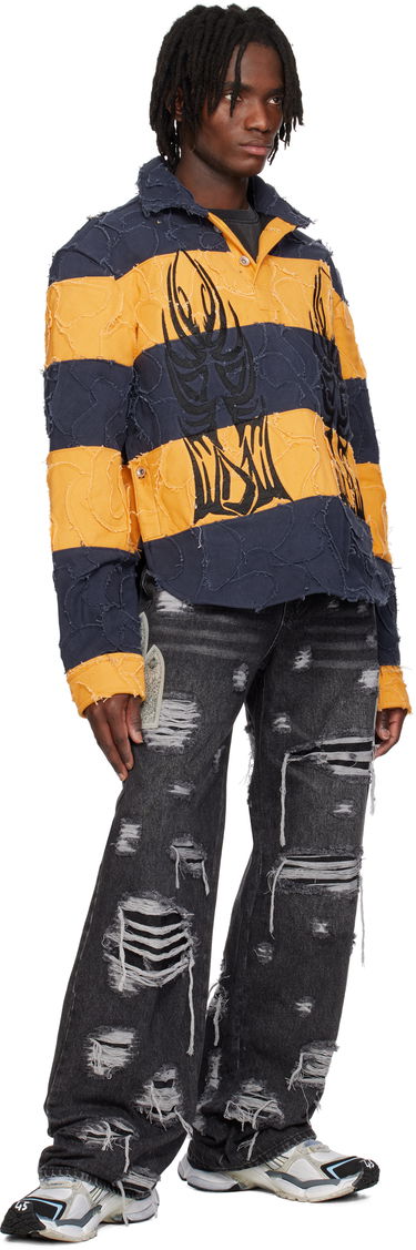 Polo tričko Who Decides War Who Decides War Winged Rugby Polo Navy | 1110590010SS25, 3