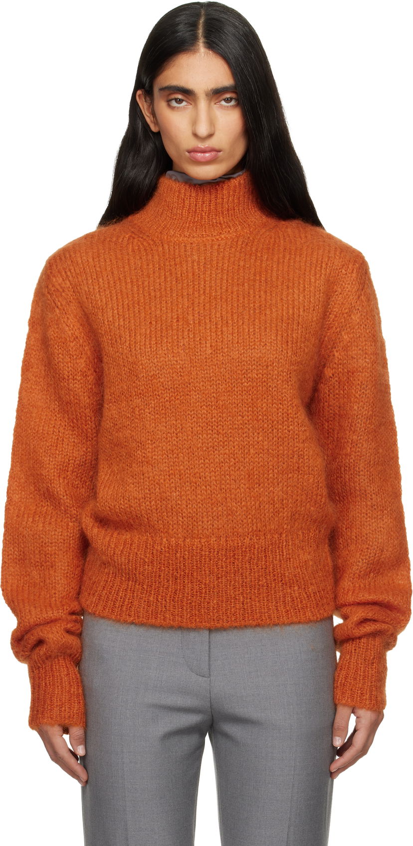 Sveter Dries Van Noten Dries Van Noten Mohair Turtleneck Oranžová | 252-011249-2733