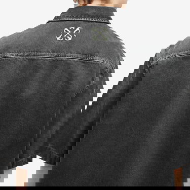 Košeľa Off-White Black Denim Bowling Shirt Čierna | OMYD05AS25DEN0011350, 5