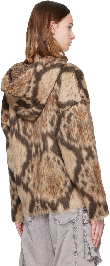 Mikina The Attico Brushed Animal Print Hoodie Rôznofarebný | 251WCK00123 KWW003AA, 2