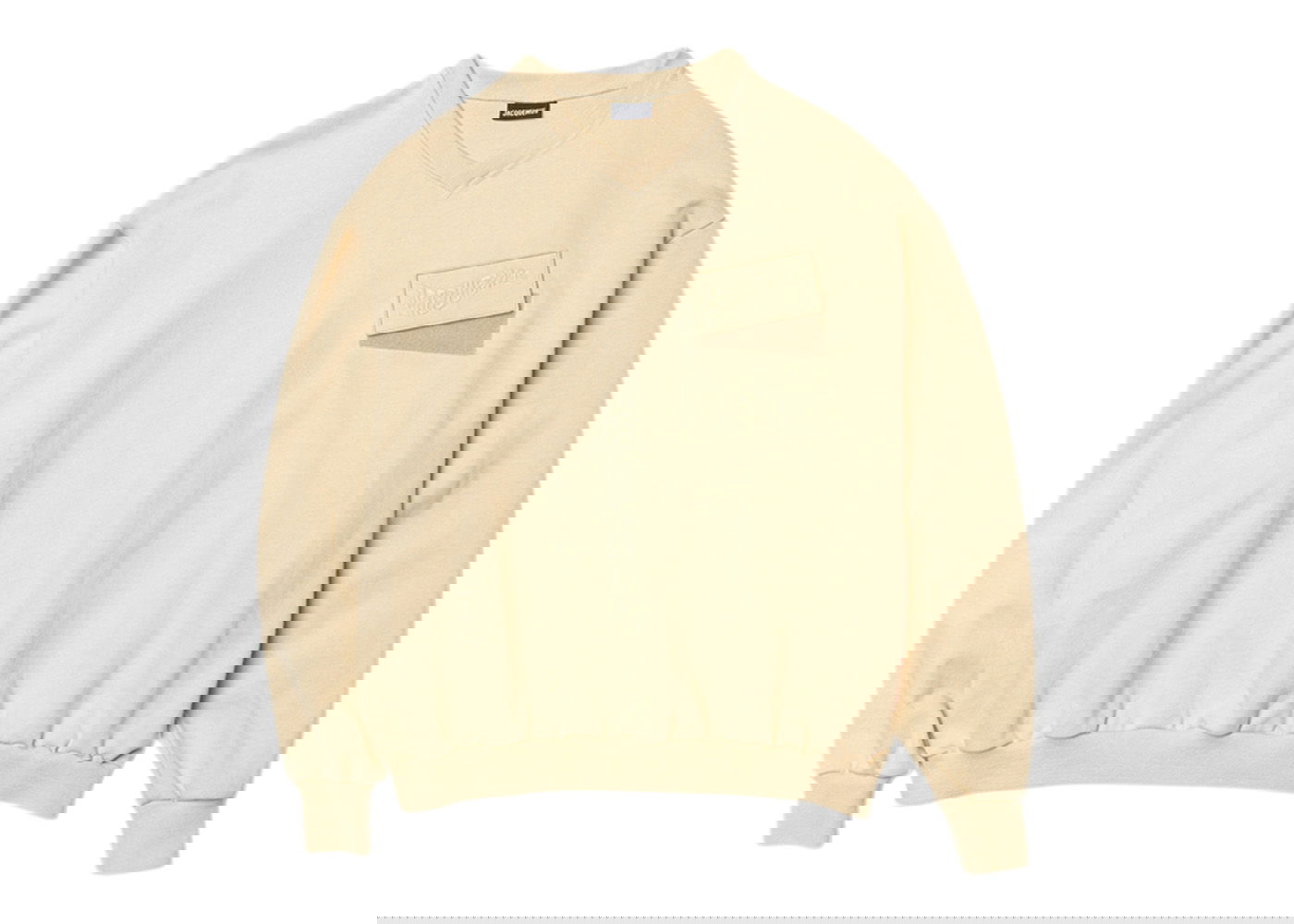 Mikina Jacquemus Le Santon Wavey Logo Regular Fit Béžová | 226JS045-2177-150, 0