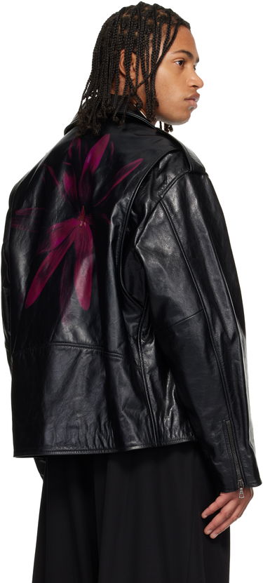 Bunda Dries Van Noten Dries Van Noten Biker Leather Jacket Čierna | 252-021803-2370, 2