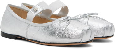 Oblečenie Anine Bing ANINE BING Jolie Ballerina Flats Metalická | A-14-10846-SLV1, 3