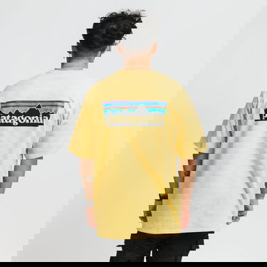 Tričko Patagonia M's P6 Logo Responsibili Tee Žltá | 38504 SUYE, 0