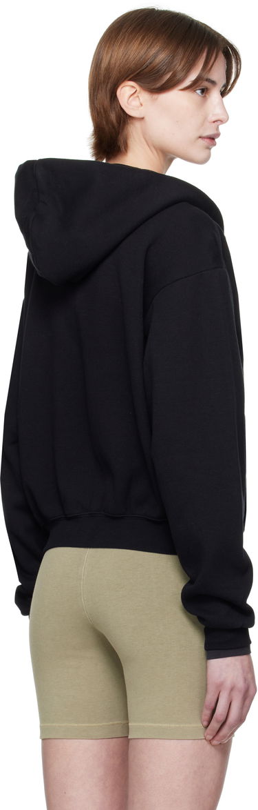Mikina SKIMS SKIMS Cotton Fleece Classic Zip Hoodie Čierna | ZU-ZUP-8366W, 2