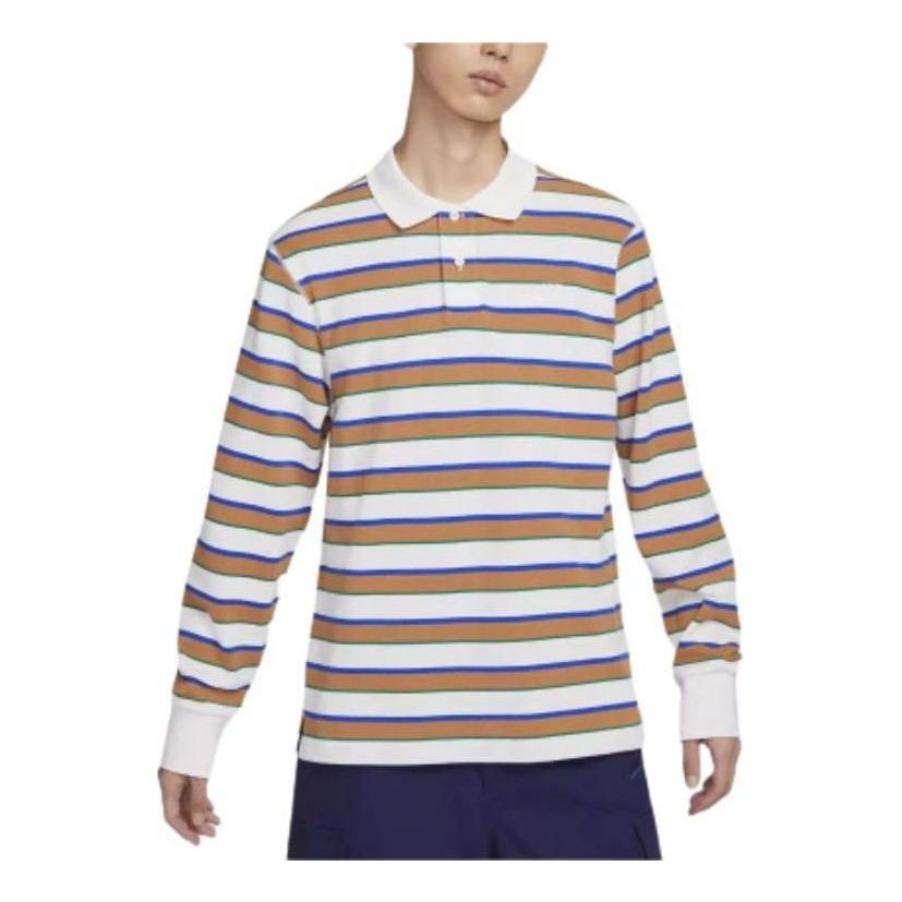 Polo tričko Nike Club Stripe Polo Shirt Biela | FZ0824-133, 0