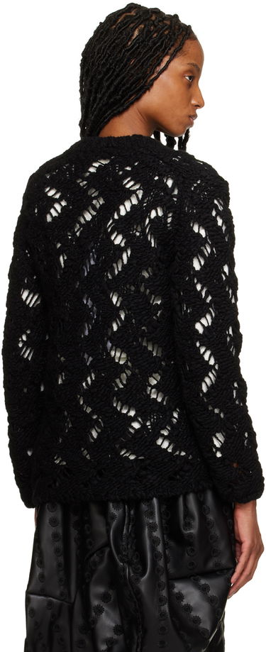 Sveter Comme des Garçons Comme des Garçons Open Knit Crewneck Sweater Čierna | GJ-N006-051, 2