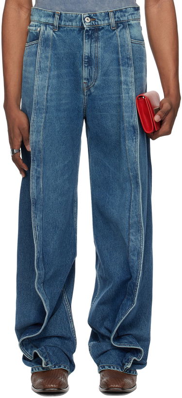 Džínsy Y/PROJECT Blue Banana Jeans Modrá | 207PA004, 0