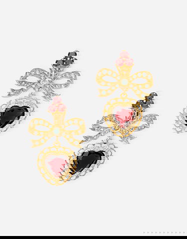 Náušnice Dolce & Gabbana Dolce & Gabbana Love Heart Drop Earrings Červená | WEKL1GWGAR4ZOO00, 0