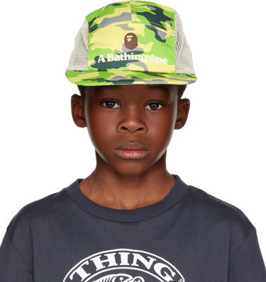 Šiltovka BAPE A Bathing Ape Kids Woodland Camo Jet Cap Zelené | 001CPJ303002K, 0